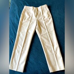 Peach pink faux Leather pants.